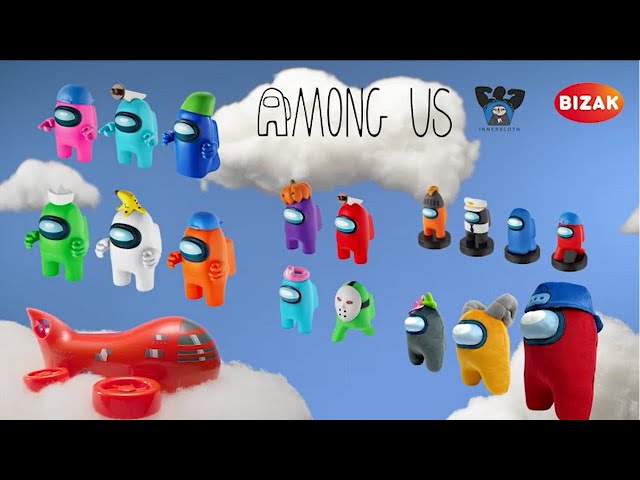 Vídeo relacionado con Bizak Among Us S3, Pack con 3 Figuras articuladas con 3 Accesorios Divertidos, miden 5-7 cm, Diferentes Modelos para coleccionar Rosa+Morado+Naranja (64116303)