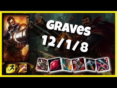 Graves vs Lillia NA Challenger JUNGLE (12/1/8) Gameplay Replay - Patch 10.23