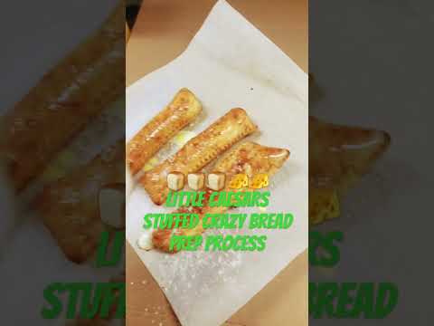 Little Caesars Stuffed Crazy Bread Prep Process 🍞🍞🧀🧀