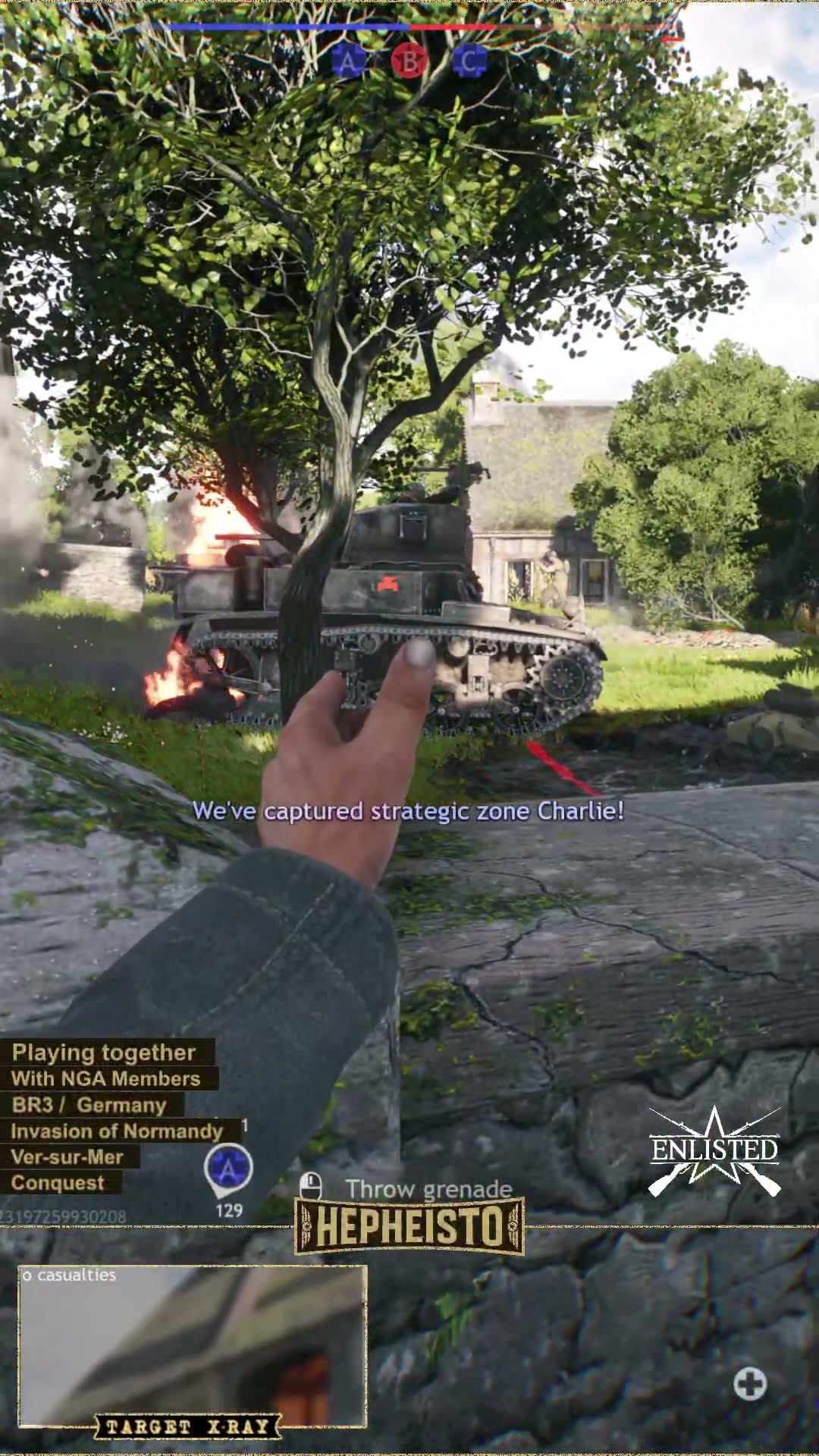 Assaulter eliminates Tank M3 Stuart with Explosion Pack