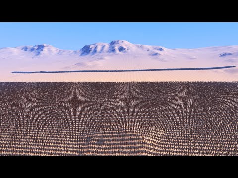 50,000 Archers vs 5,000 Machine gunners UEBS - Ultimate Epic Battle Simulator
