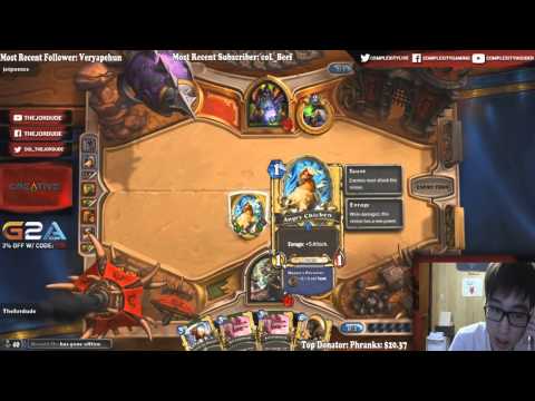 Angry Chicken OP - Midrange Hunter vs Control Warlock - Hearthlytics Open #10