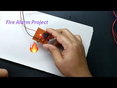 How to make a fire alarm using battery 9v simply | fire alarm | Earthbondhonn