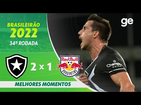 Gols e lances de Botafogo x Red Bull Bragantino