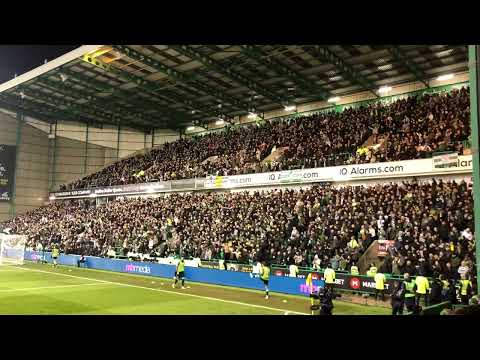 Celtic fans. Hibernian vs Celtic. 28/12/2022