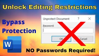 Unlock Editing Restrictions on Word Doc without Password!