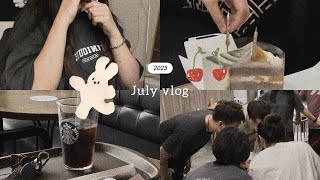 Vlog12 -  見見朋友、休假日、生日聚餐🎂. ˚ ೯ ⁺.ꪔ̤̮