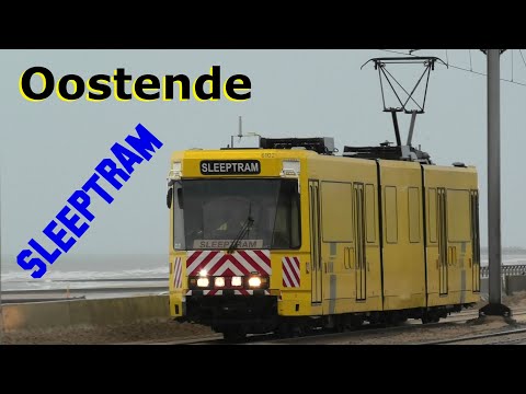 SLEEPTRAM Oostende * Kusttram De Lijn * Op Sleep * Abschleppbahn nur selten zu sehen * rarely seen