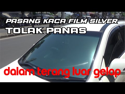 Pasang kaca film silver ATT tolak panas