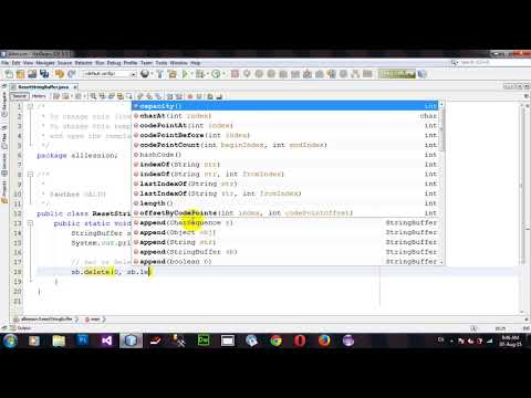 How To Reset Stringbuffer In Java Netbeans