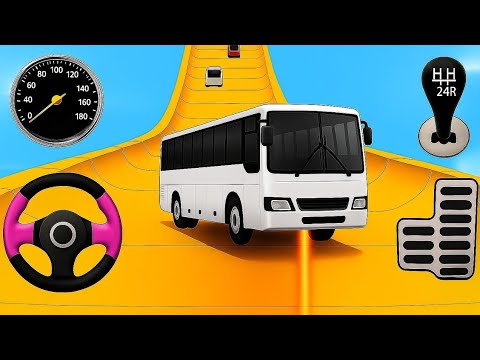 Crazy Bus Mega Ramp Impossible Racing - Bus Stunts Impossible Tracks - Android GamePlay
