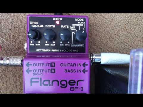 Boss Flanger BF3 Guitar Pedal NO TALKING Demo