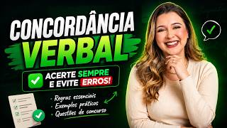 ✅ CONCORDÂNCIA VERBAL PARA INICIANTES: PARE DE ERRAR O BÁSICO ❌