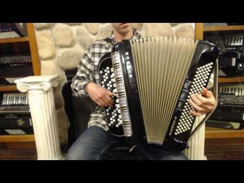 2056 - Black Gold Hohner Maestro IV Chromatic C 5 Row LMMH 82 120 $995