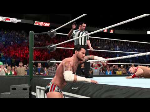 WWE 2K15 Gameplay: CM Punk vs John Cena - 2K Showcase Part 1 (Xbox One)