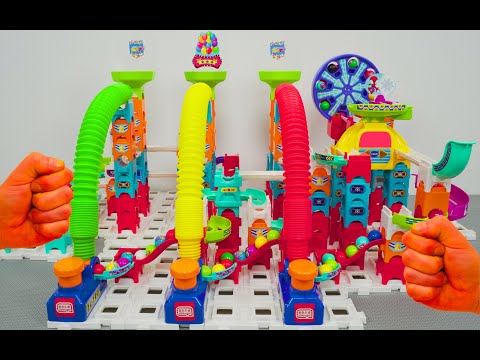 Vtech Long Marble Run Race ASMR | POP Tubes Combination