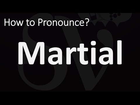 How to Pronounce Martial? (CORRECTLY)