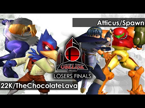 Melee: 22K/TheChocolateLava V Atticus/Spawn - Obelisk 60 Tournament SSBM