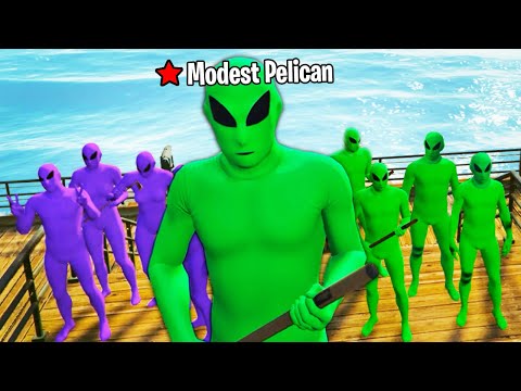 ALIENS ARE ATTACKING EVERYONE ON GTA5