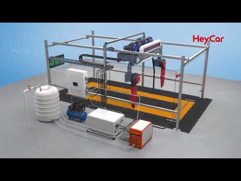 TS-70 automatic Touchless Automatic Car Washing Machine 3D installation video