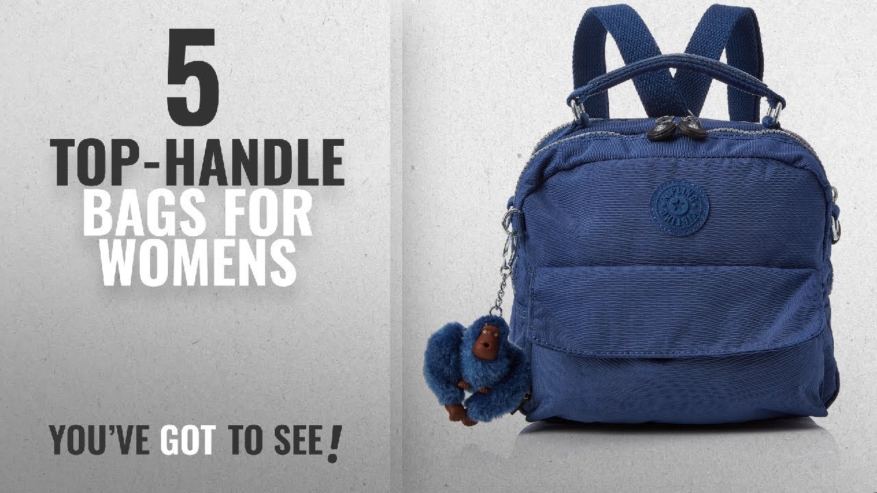 Top 10 Top-Handle Bags For Womens [2018]: Kipling Candy, Women’s Backpack handbag, Blau (Jazzy