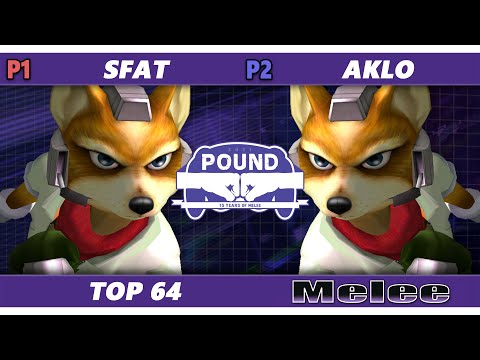 Pound 2021 - SFAT (Fox) Vs. Aklo (Fox) SSBM Melee Tournament