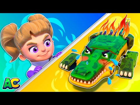 CROCODILE, help! EVIL SCIENTIST escaped from JAIL! | Cars Rescue Team