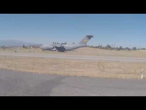 C17 Reverse Thrust Demo KRAL Airshow