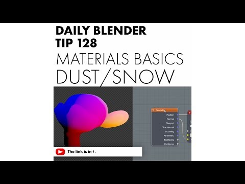 Daily Blender Tip 128 - Material Basics: Dust/Snow