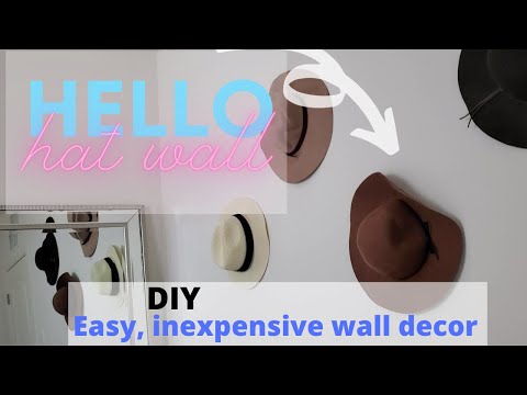YouTube video about: How to hang hats on the wall?