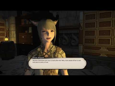 FINAL FANTASY XIV DoL Lv 60 Quest: Go West, Craftsman and Zhloe Custom Deliveries Intro