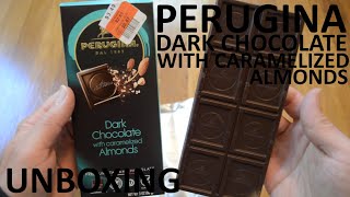 Unboxing Perugina Dark Chocolate With Caramelized Almonds Premium Italian Chocolate Bar
