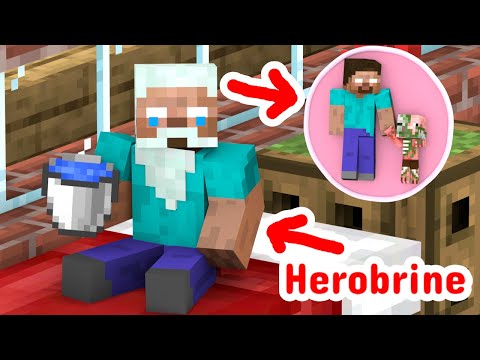 Years Later, Herobrine And Baby Zombie Pigman - Minecraft Animation