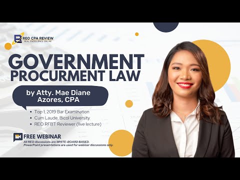 Government Procurement Law by Atty. Mae Diane Azores, CPA