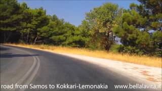 preview picture of video 'Samos 2013   road from Samos to Kokkari Lemonakia'