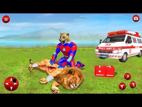 Superhero Robot Animal Rescue Simulator #1 - Animal Ambulance - Android Gameplay