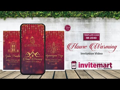 Housewarming Invitation Video | Animated Digital Housewarming Invite | IM-2040