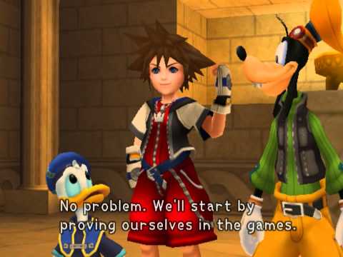 Kingdom Hearts, English cutscene: 63 - Junior Heroes - HD 720p