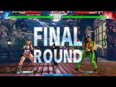 SF5 @ NLBC v.4 - DiegoV (Cammy) vs Dafeetlee (Laura) [720p/60fps]