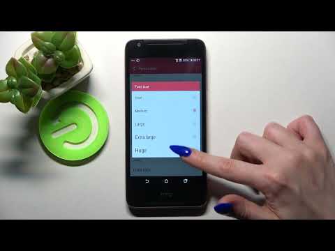 How to Change Font Size & Style in HTC Desire 628 - Maximize Font Text