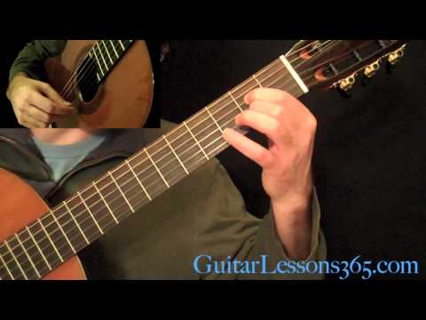 Recuerdos de la Alhambra Guitar Lesson Pt.2 - Francisco Tarrega - A Major Section