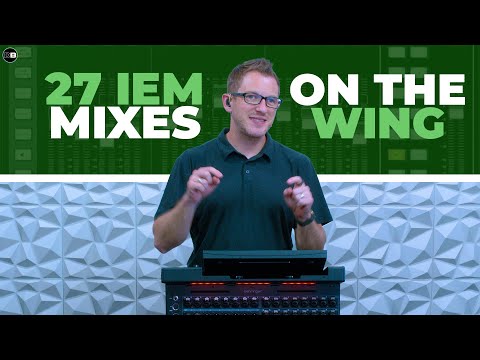 Monitor Mixing: 27 Stereo IEM Mixes on the Behringer WING Compact