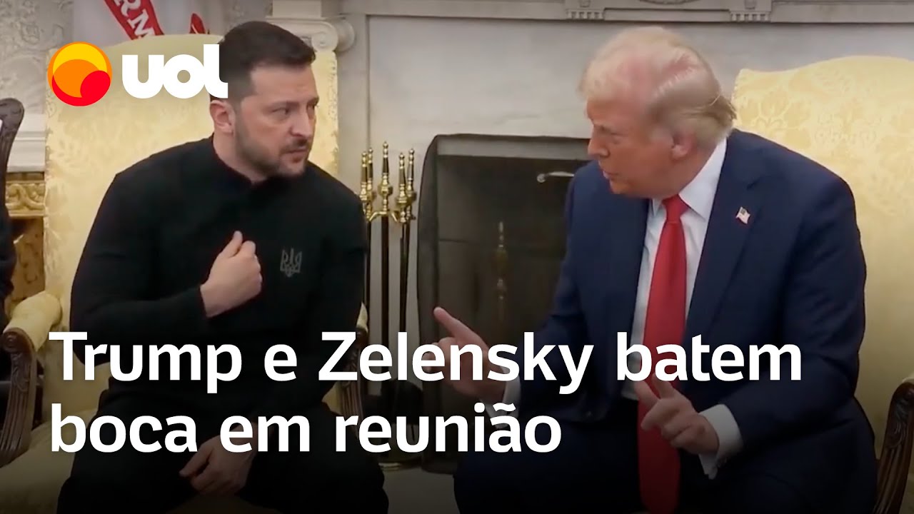 Trump e Zelensky batem boca no Salão Oval: 'Você está brincando com a Terceira Guerra Mundial'