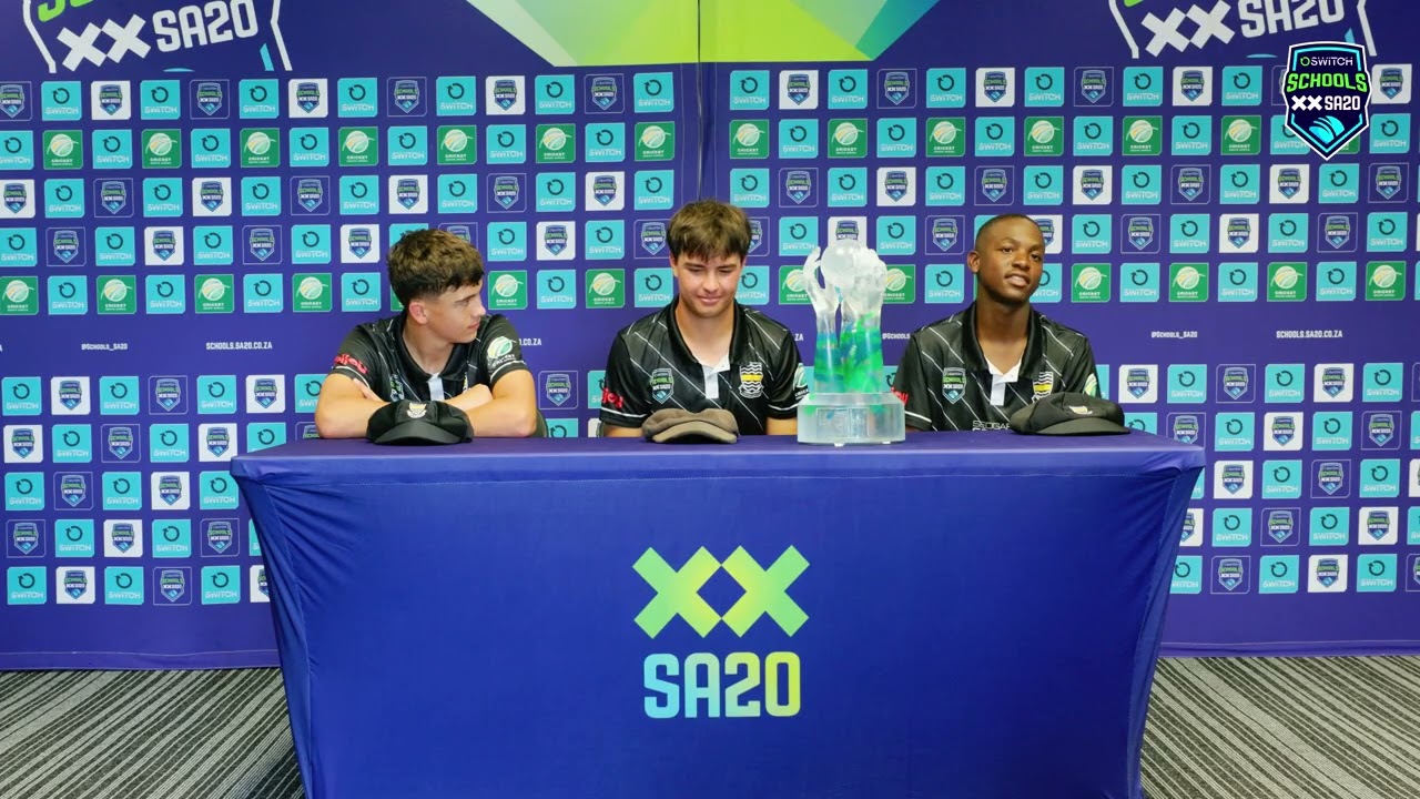Ryan Young, Zizi Mkhize & Vegas Scott (Jeppe High School for Boys) | Champions' Presser