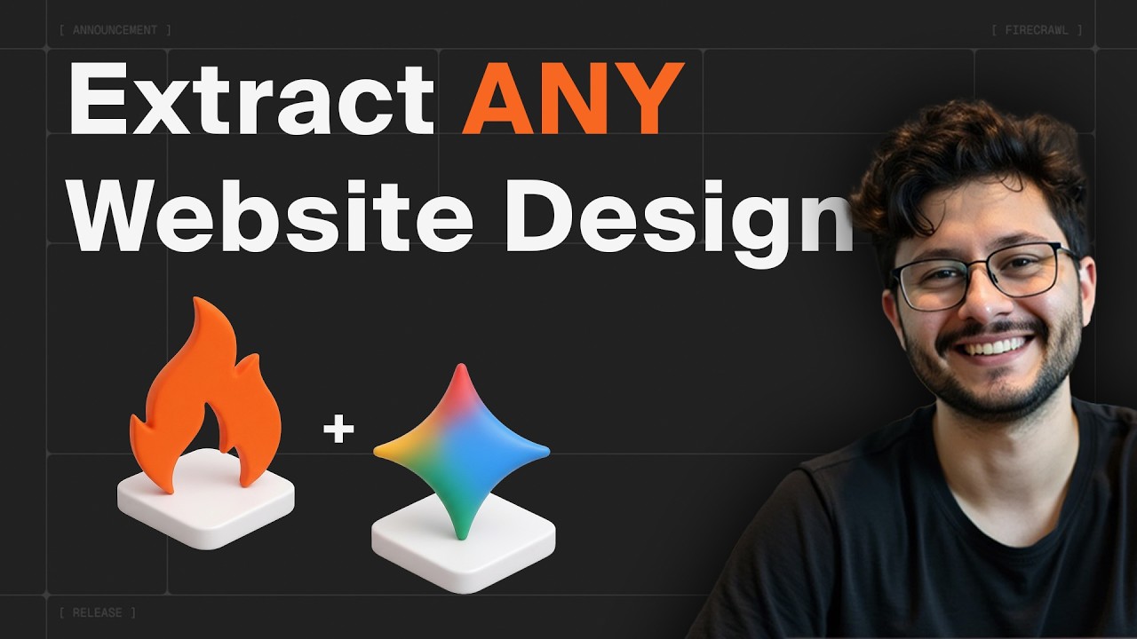 How to Clone Any Website Design with Gemini 3.0 + Firecrawl's Branding Mode video thumbnail