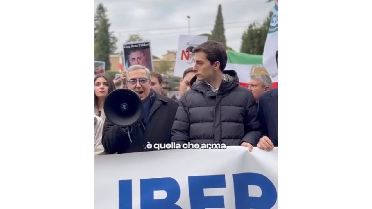 FORZA ITALIA SOTTO L'AMBASCIATA IRANIANA, GASPARRI: "DA NOI NESSUNA AMBIGUITÀ, STIAMO CON IL POPOLO"