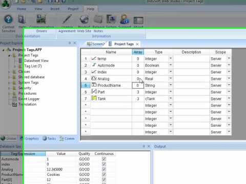 Indusoft Training – Tags