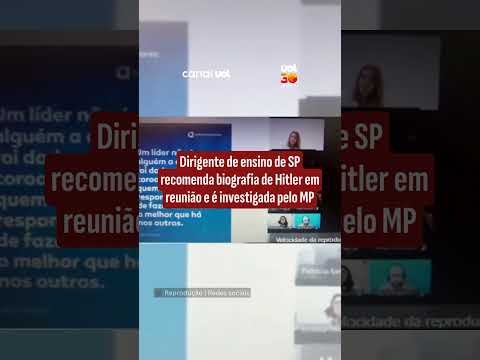 Dirigente de ensino de SP recomenda biografia de Hitler e é investigada pelo MP