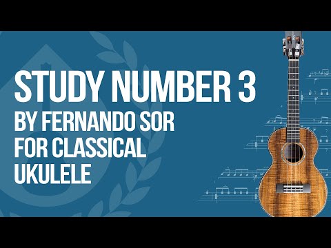 Study No  3, Op  60 by Fernando Sor performed on Ukulele by Jeff Peterson