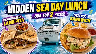 Hidden Sea Day Lunches on Royal Caribbean | Lamb Pita & Seafood Sandwich